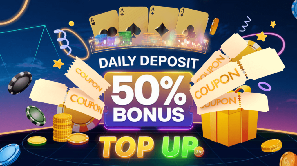 Spin PH 88 Casino Daily Deposit 50% Bonus